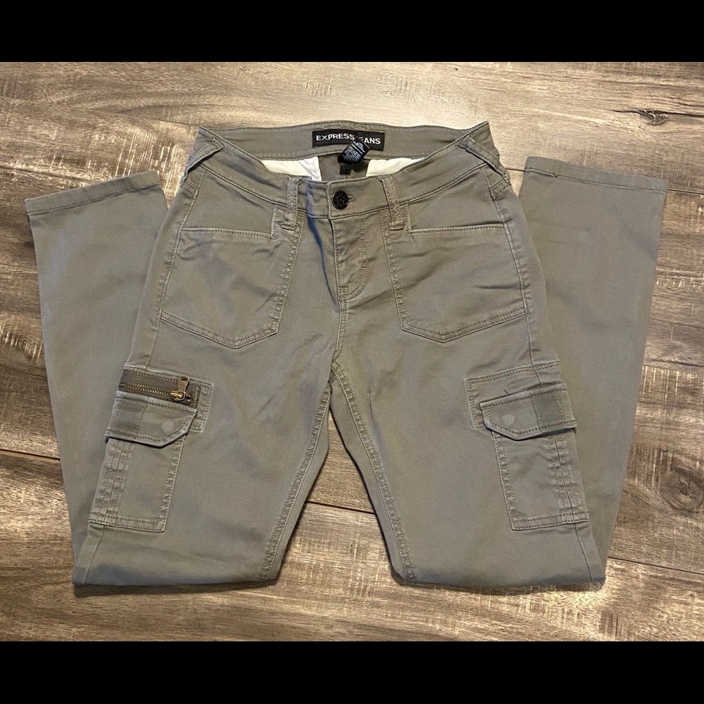 Express skinny cargo jeans